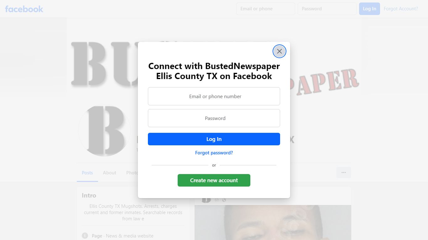 BustedNewspaper Ellis County TX - Facebook